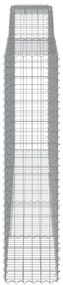 Cestos gabião arqueados 4pcs 400x50x200/220cm ferro galvanizado