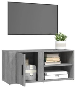 Móvel de TV 80x31,5x36 cm derivados de madeira cinzento sonoma