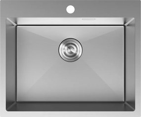 Mexen Solix lava-loiça de aço inoxidável de 1 cuba 600 x 500 mm, inox - 6408601000-01