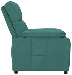 Poltrona reclinável tecido verde-escuro