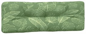 Almofadões p/ paletes 2 pcs tecido padrão de folhas