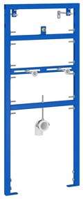 vidaXL Suporte de Parede para Banheiro Azul 50 x 17,5 x 136 cm Aço