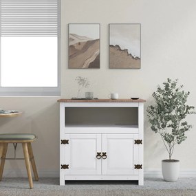 vidaXL Móvel de TV Corona pinho mexicano 80x43x78 cm branco