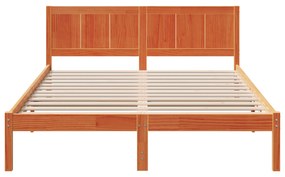 Estrutura de Cama Castanha Encerada Castanha Encerada