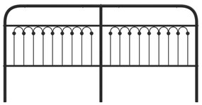 Cabeceira de cama 193 cm metal preto