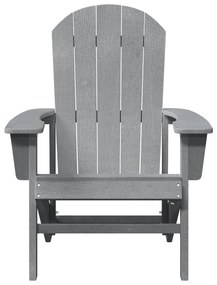 Cadeira Adirondack Cinzento Claro 74x82x91 cm HDPE