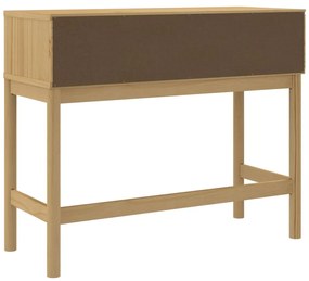 Mesa consola FLORO 89,5x36,5x73 cm pinho maciço castanho mel