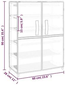 Sapateira Olival de 90 cm em Tecido - Cinzento - Design Moderno