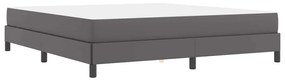 Cama Outros Cinzeto 180 x 200 cm Couro sintético