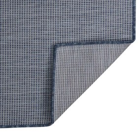 Tapete de tecido plano para exterior 160x230 cm azul