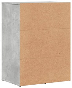 Aparador 59x39x80 cm derivados de madeira cinzento cimento