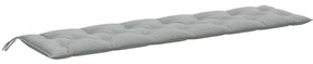 Almofadões banco jardim 2pcs 200x50x7cm mesclado tecido
