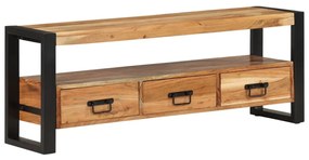 Móvel de TV 120x30x45 cm madeira de acácia maciça