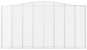 Cesto gabião arqueado 400x30x200/220 cm ferro galvanizado