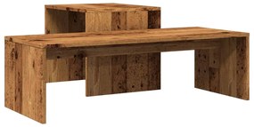 Mesa de centro 100x48x40 cm derivados de madeira madeira velha