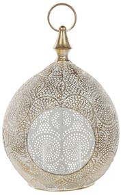 Lanterna decorativa em metal dourado 33 cm LAESO Beliani