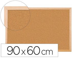 Quadro de Cortica Q-Connect com Caixilho em Madeira 600x900mm