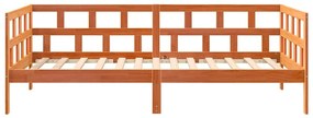 Sofá-cama sem colchão 90x200 cm pinho maciço castanho-mel