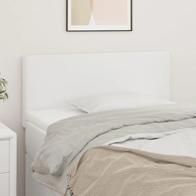 345733 vidaXL Cabeceira de cama couro artificial 80x5x78/88 cm branco