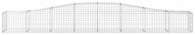 Cestos gabião arqueados 10 pcs 400x50x40/60cm ferro galvanizado