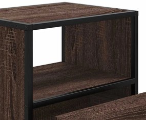 Mesa de cabeceira de parede 40x31x39,5 cm carvalho castanho