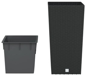 Vaso com interior removível 11/26,5 L vime PP antracite