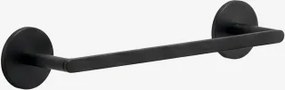 Toalheiro Adesivo De Parede Com Barra Para Casa De Banho Em Aço Inoxidável Caldrumi Preto Mate & ↔︎ 30 Cm - Sklum