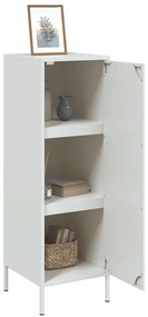 Aparador alto 36x39x113 cm aço branco