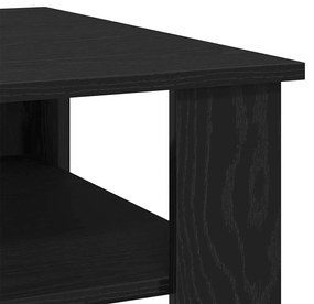 Mesa de Centro vidaXL Preta em Carvalho 60x60x42 cm em Madeira de Enge