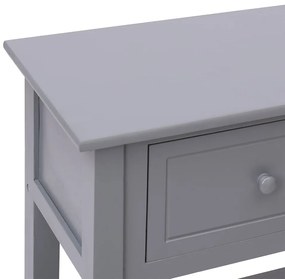Aparador 108x30x76 cm madeira paulownia maciça cinzento