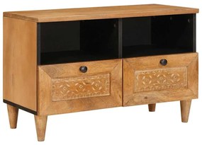 vidaXL Gabinete para TV com gaveta Castanho-claro 70 x 33 x 46 cm