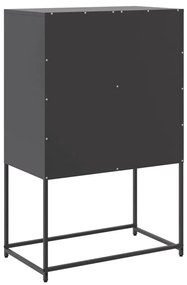 Aparador alto 68,5x38,5x107 cm aço preto