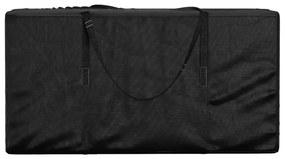 Saco arrumação p/ almofadões jardim 150x75x75 polietileno preto