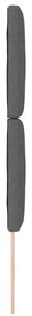 Cabeceira vidaXL Design Blocos de Diamante Cinza Escuro 80 cm Tecido,