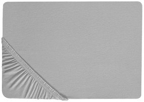 Lençol-capa em algodão cinzento claro 140 x 200 cm HOFUF Beliani