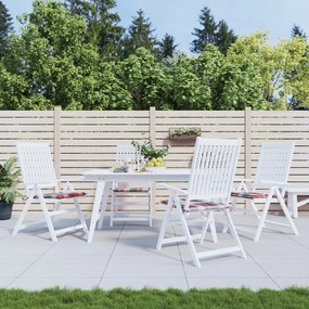 Almofadões cadeiras jardim 4pcs tecido oxford xadrez vermelho