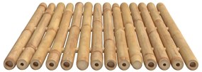 Tapetes de casa de banho 2 pcs 70x50 cm bambu