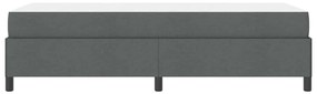 Cama Box Cinza escuro, Preto 90 x 190 cm