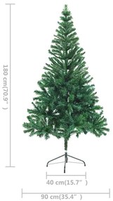 Árvore de Natal artificial pré-iluminada + bolas 564 ramos