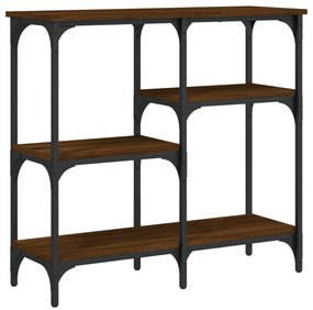 Mesa consola 80x29x75 cm derivados madeira carvalho castanho