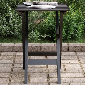 vidaXL Mesa de apoio dobrável madeira de álamo maciça preto