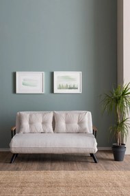 Sofá-cama de 2 Lugares Sando – Branco – 175 cm x 133 cm
