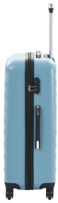 Conjunto de tróleis estojo rígido 3 pcs ABS azul