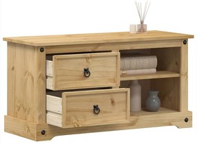 Móvel de TV Corona 100x40x52 cm madeira de pinho maciça