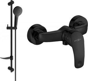 Mexen Fabia DF05 bateria de duche com conjunto de chuveiro, preta - 74654DF05-70