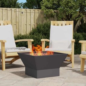 vidaXL Fire Pit Preto 60 x 60 x 35 cm Aço