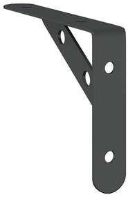 Suportes prateleira 4pcs 15x2,5x11,5 cm aço inoxidável prateado