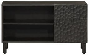 Móvel de TV 80x31x46 cm madeira de mangueira maciça preto