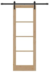 Porta Deslizante vidaXL com Conjunto de Ferragens 'ORKDAL'73.5x211 cm