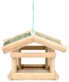 Comedouro de pássaros 35x29,5x21 cm madeira maciça